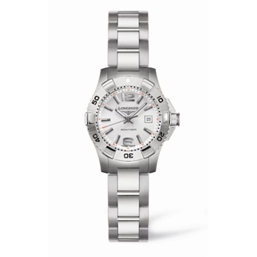 Longines HydroConquest L3.147.4.76.6 Silver 25.00 mm Quartz
