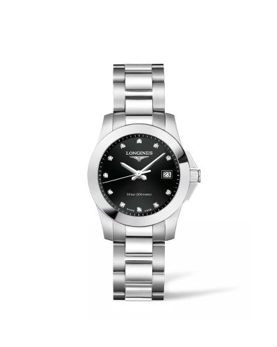 Longines Conquest L3.277.4.57.6 Black  Quartz