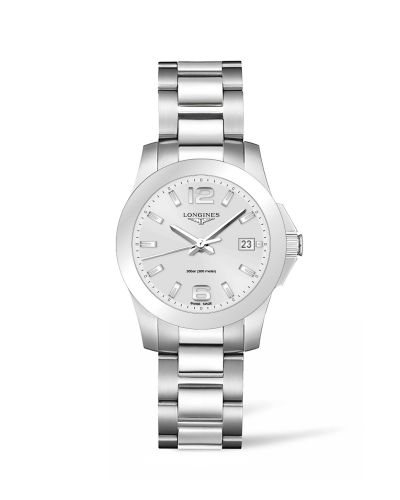 Longines Conquest L3.377.4.76.6 Silver 34.00 mm Quartz