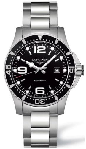 Longines HydroConquest L3.640.4.56.6 Black 39.00 mm Quartz