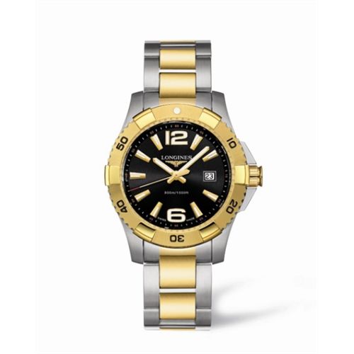 Longines HydroConquest L3.647.3.56.7 Black 39.00 mm Quartz