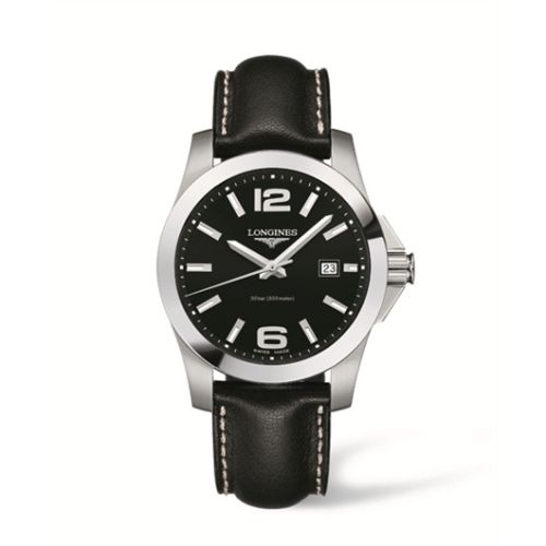 Longines Conquest L3.659.4.56.3 Black 41.00 mm Quartz