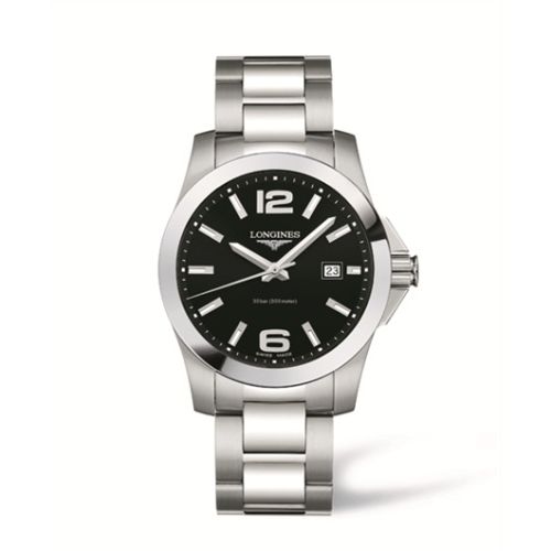 Longines Conquest L3.659.4.56.6 Black 41.00 mm Quartz