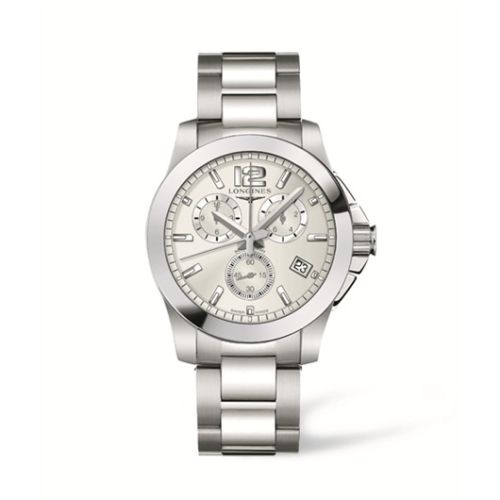 Longines Conquest L3.660.4.76.6 Silver 41.00 mm Quartz
