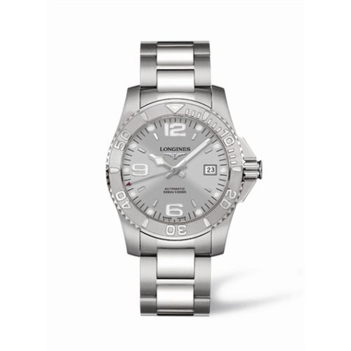 Longines HydroConquest L3.671.4.76.6 Silver 41.00 mm Automatic