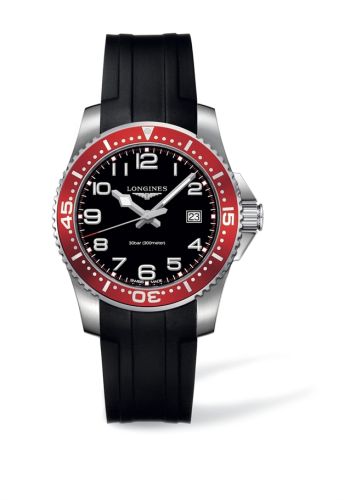 Longines HydroConquest L3.688.4.59.2 Black 39.00 mm Quartz