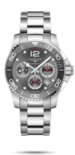 Longines HydroConquest L3.783.4.76.6 Grey 41.00 mm Automatic