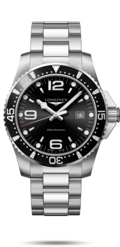 Longines HydroConquest L3.840.4.56.6 Black 44.00 mm Quartz