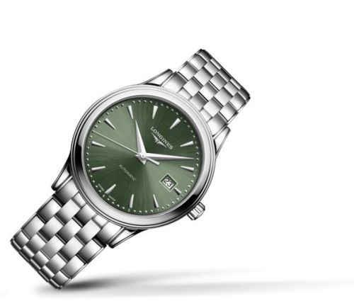 Longines Flagship L4.984.4.02.6 Green 40.00 mm Automatic