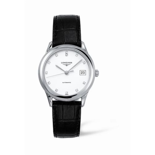 Longines Flagship L4.774.4.27.2 White 35.60 mm Automatic