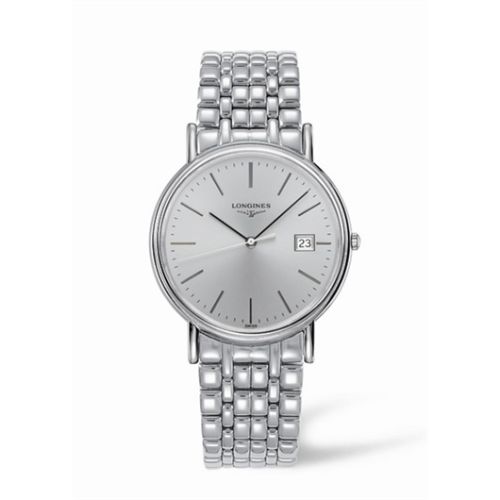 Longines Presence L4.790.4.72.6 Silver 38.50 mm Quartz