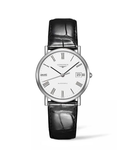 Longines Elegant L4.809.4.11.2 White 34.50 mm Automatic