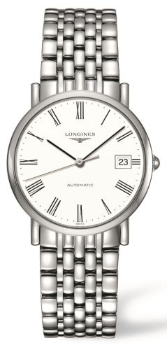 Longines Elegant L4.809.4.11.6 White 34.50 mm Automatic