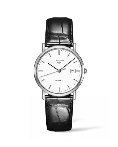Longines Elegant L4.809.4.12.2 White 34.50 mm Automatic