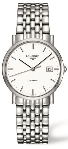 Longines Elegant L4.809.4.12.6 White 34.50 mm Automatic