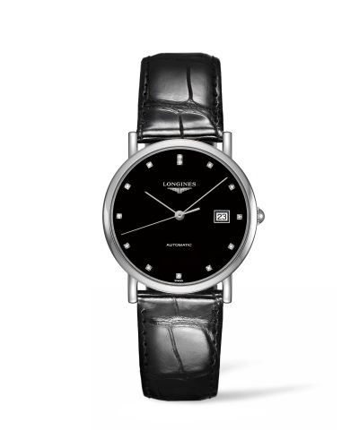 Longines Elegant L4.809.4.57.2 Black 34.50 mm Automatic