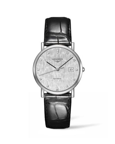 Longines Elegant L4.809.4.77.2 Silver 34.50 mm Automatic