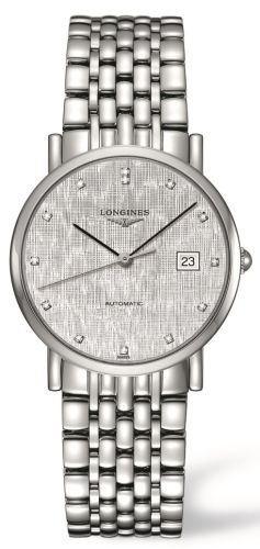 Longines Elegant L4.809.4.77.6 Silver 34.50 mm Automatic