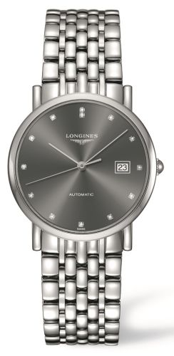 Longines Elegant L4.809.4.78.6 Grey 34.50 mm Automatic