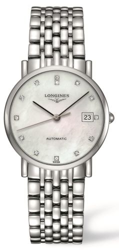 Longines Elegant L4.809.4.87.6 White 34.50 mm Automatic