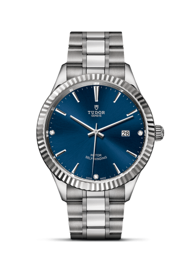 Tudor Style 12710-0017 Blue 41.00 mm Automatic