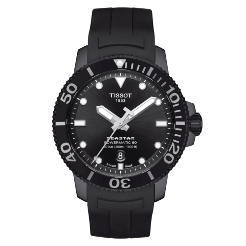 Tissot Seastar T120.407.37.051.00 Black 43.00 mm Automatic