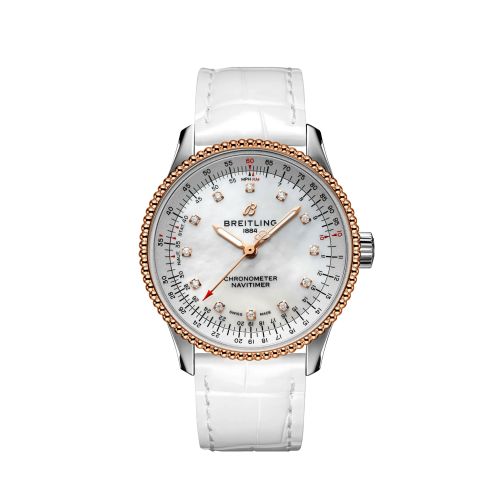 Breitling Navitimer U17395211A1P3 White 35.00 mm Automatic